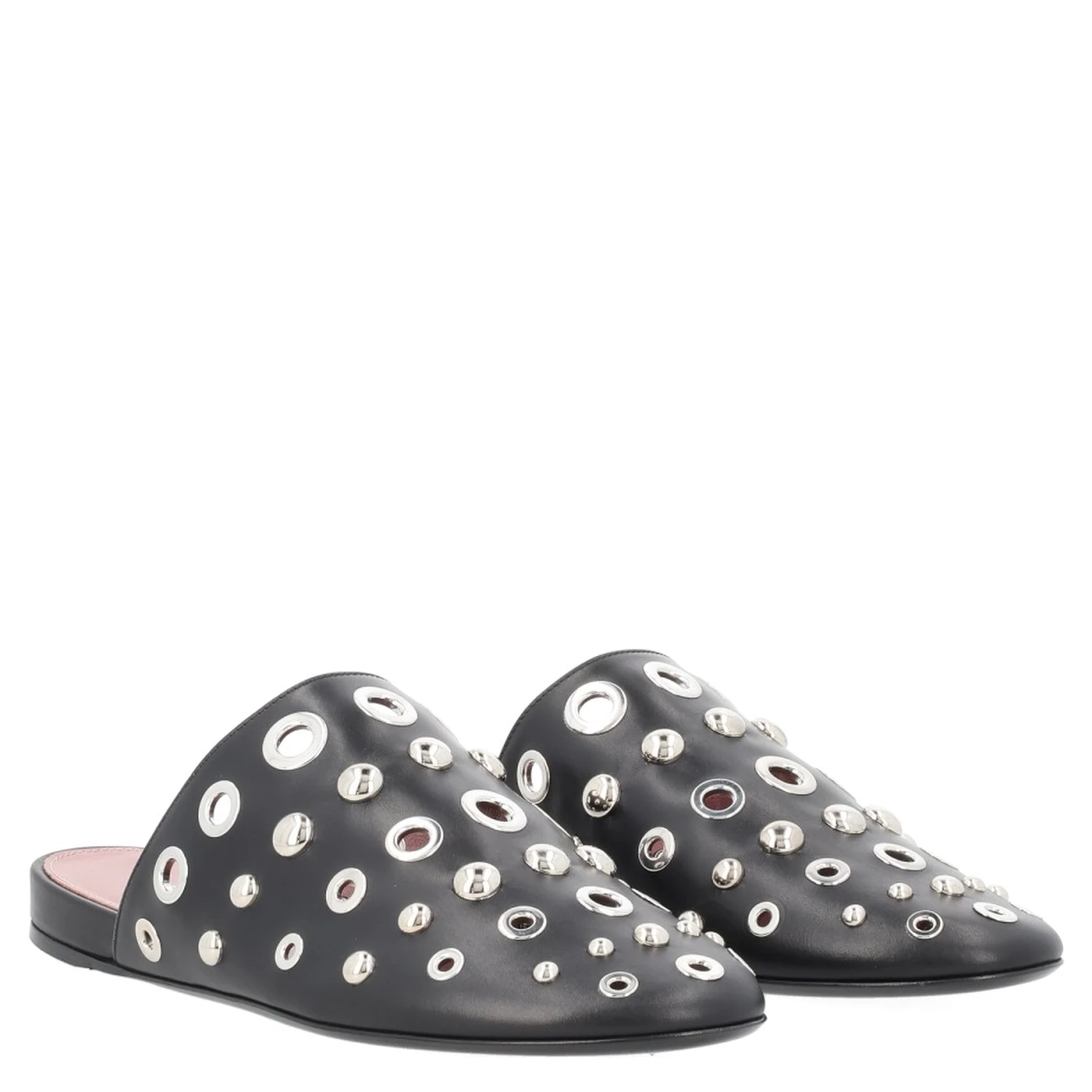 LEATHER SLIPPER WITH STUDS