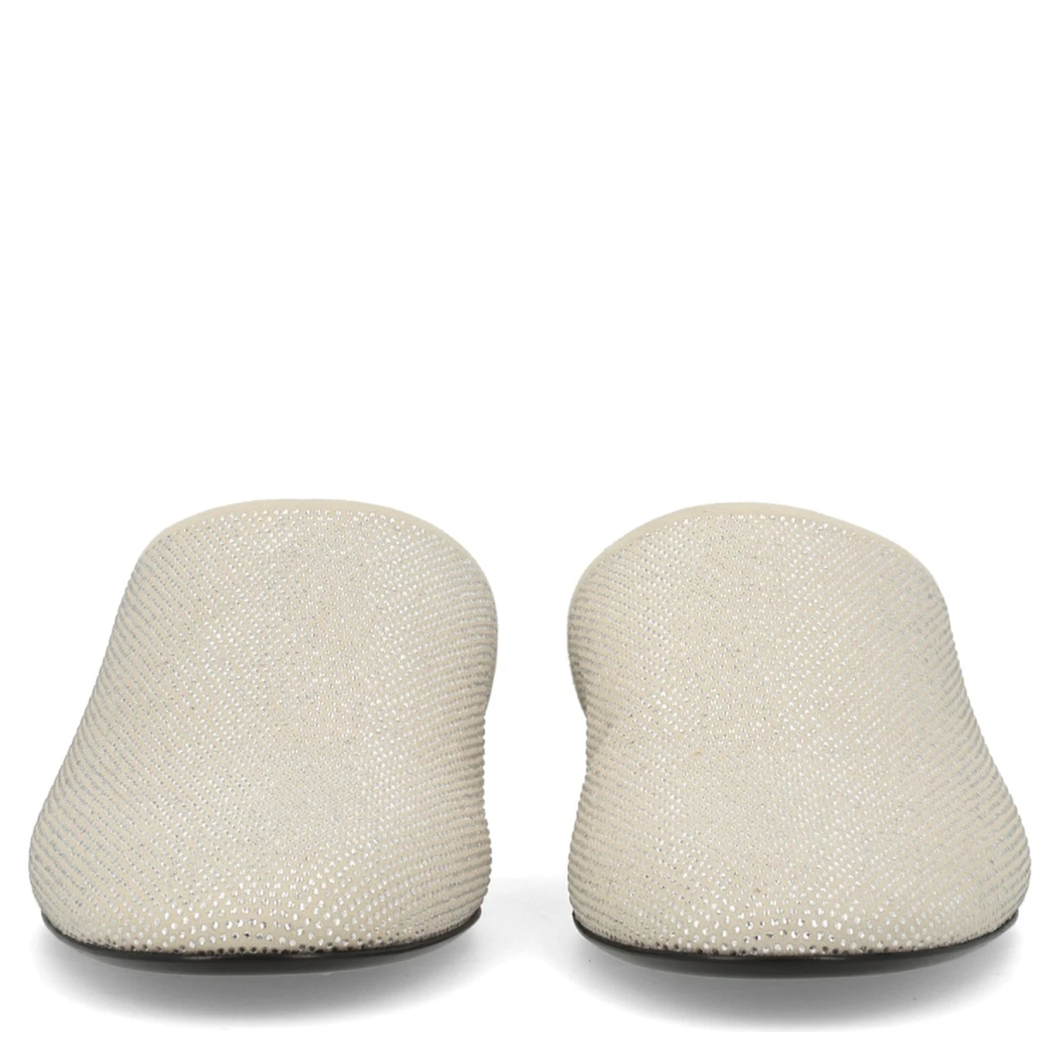 LEATHER SLIPPER WITH RHINESTONES