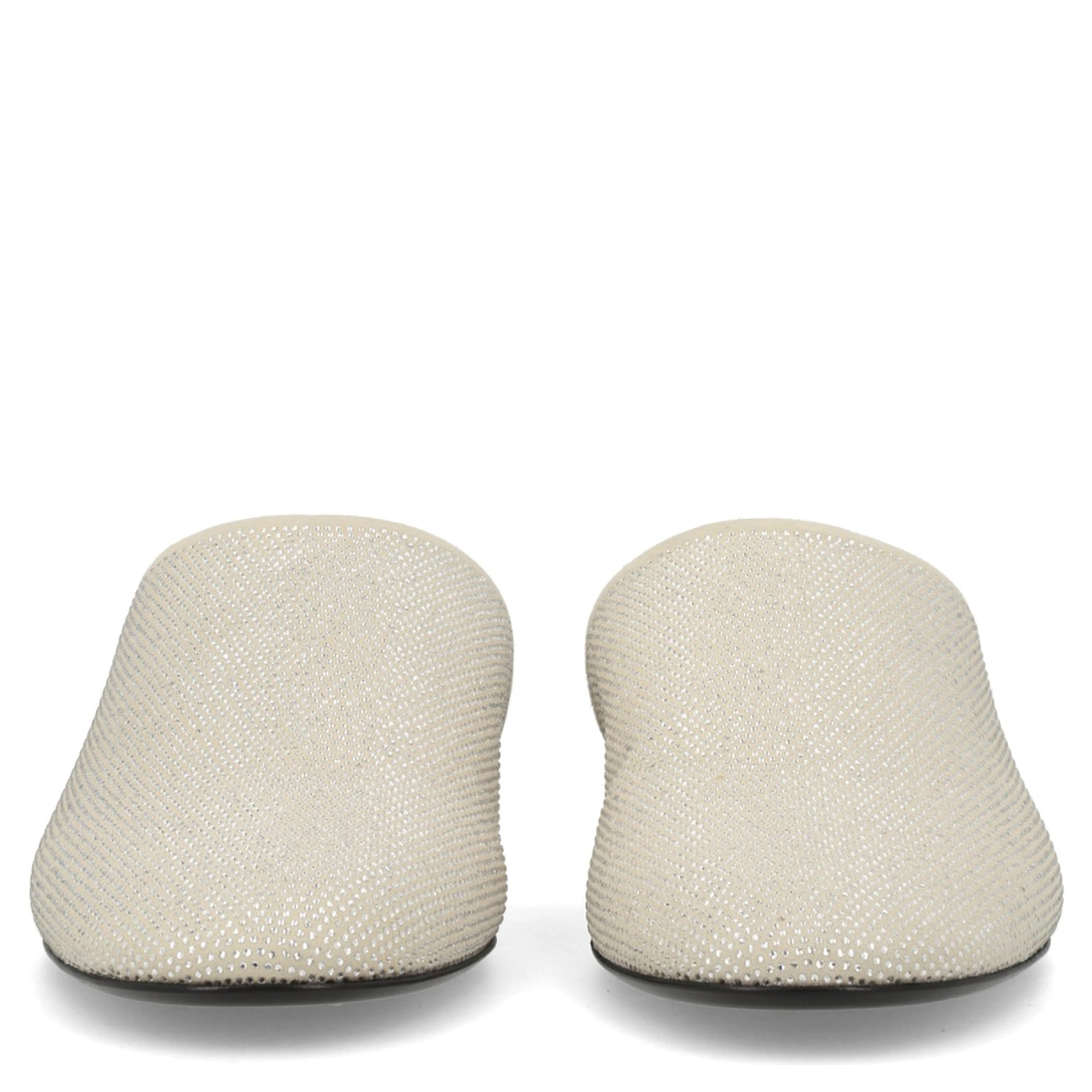 LEATHER SLIPPER WITH RHINESTONES
