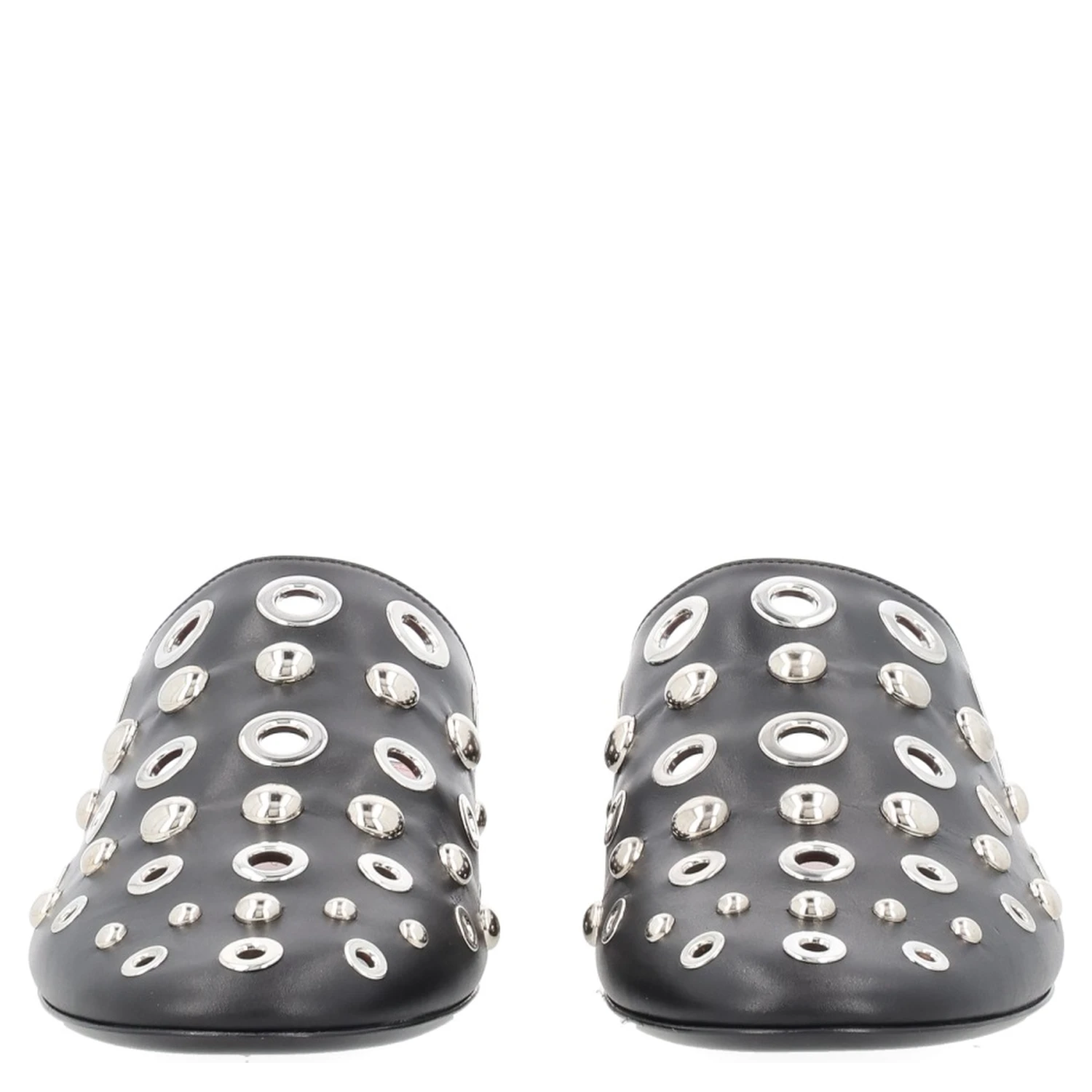 LEATHER SLIPPER WITH STUDS