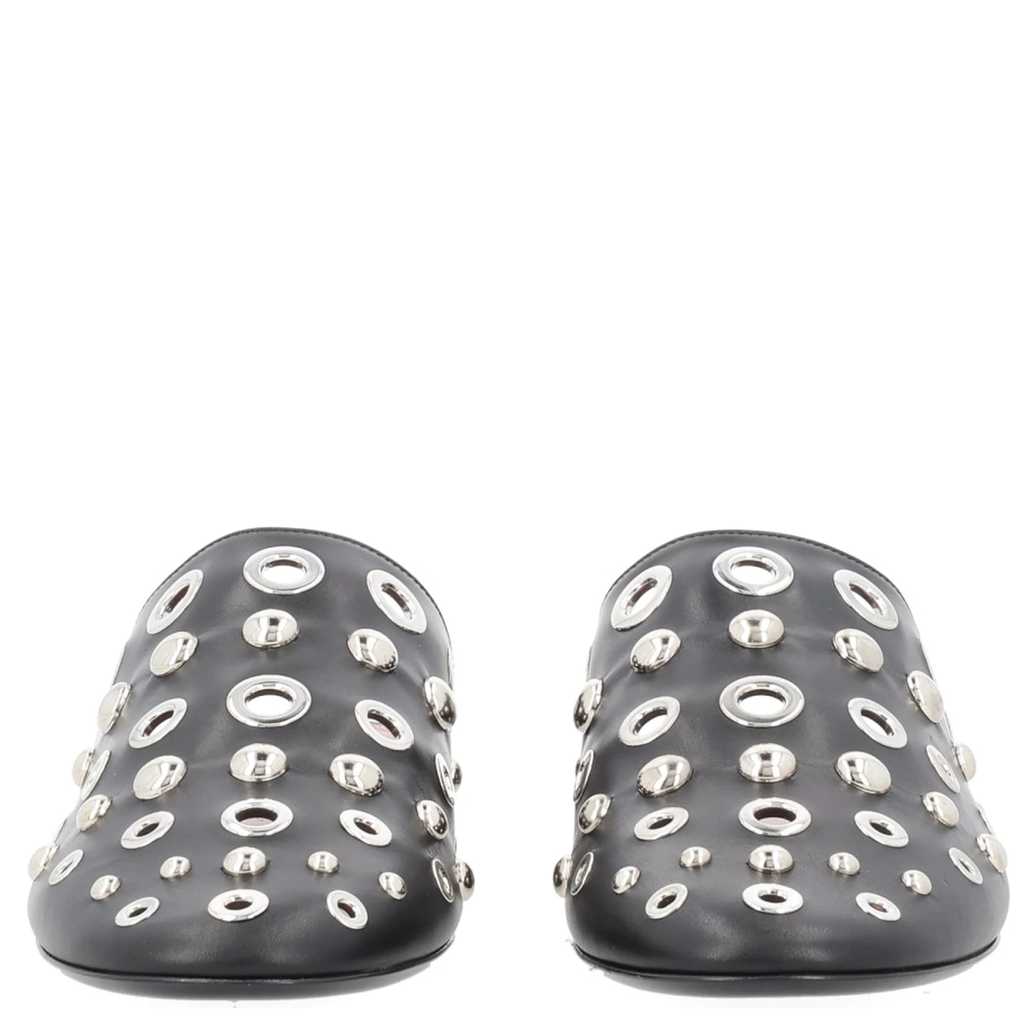 LEATHER SLIPPER WITH STUDS