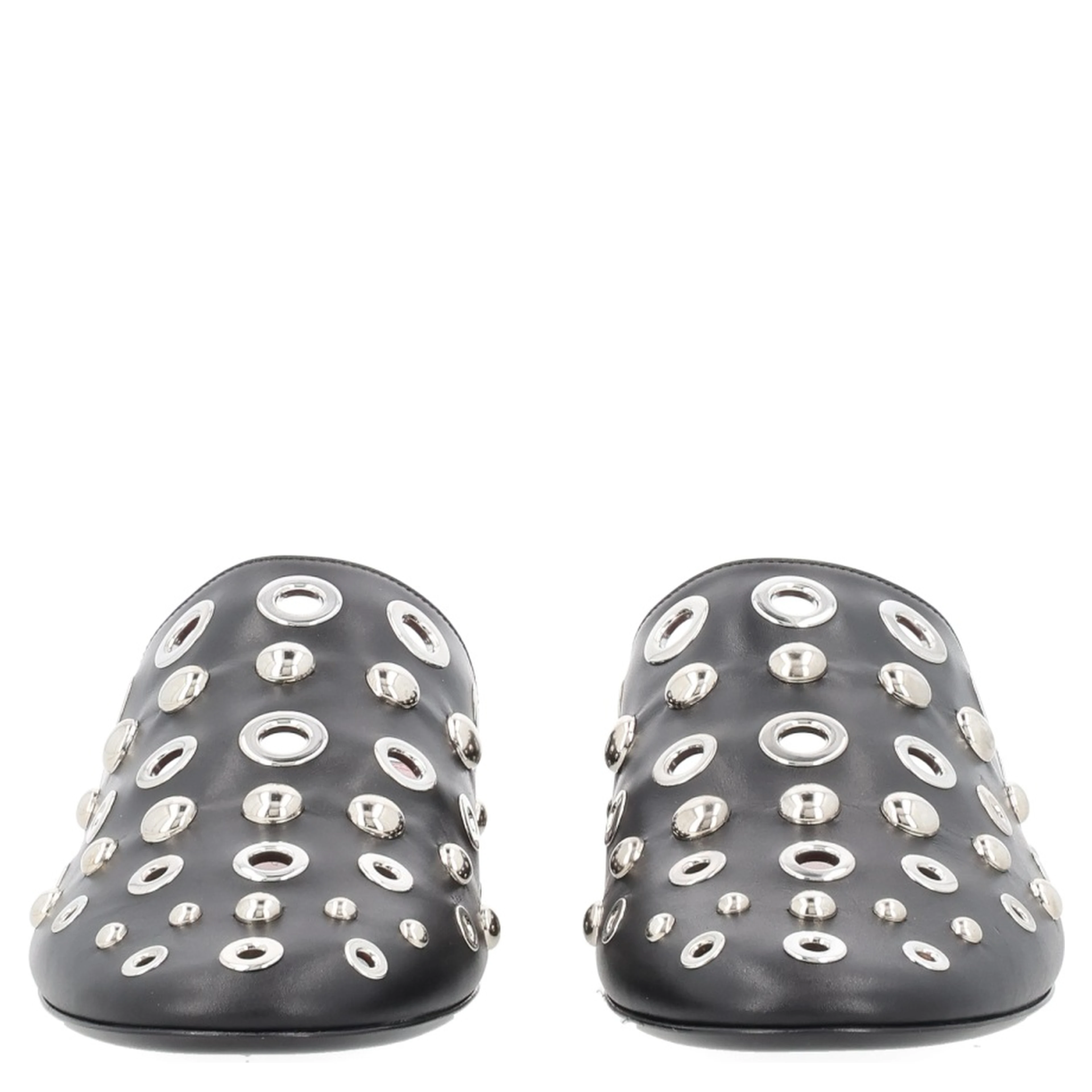 LEATHER SLIPPER WITH STUDS