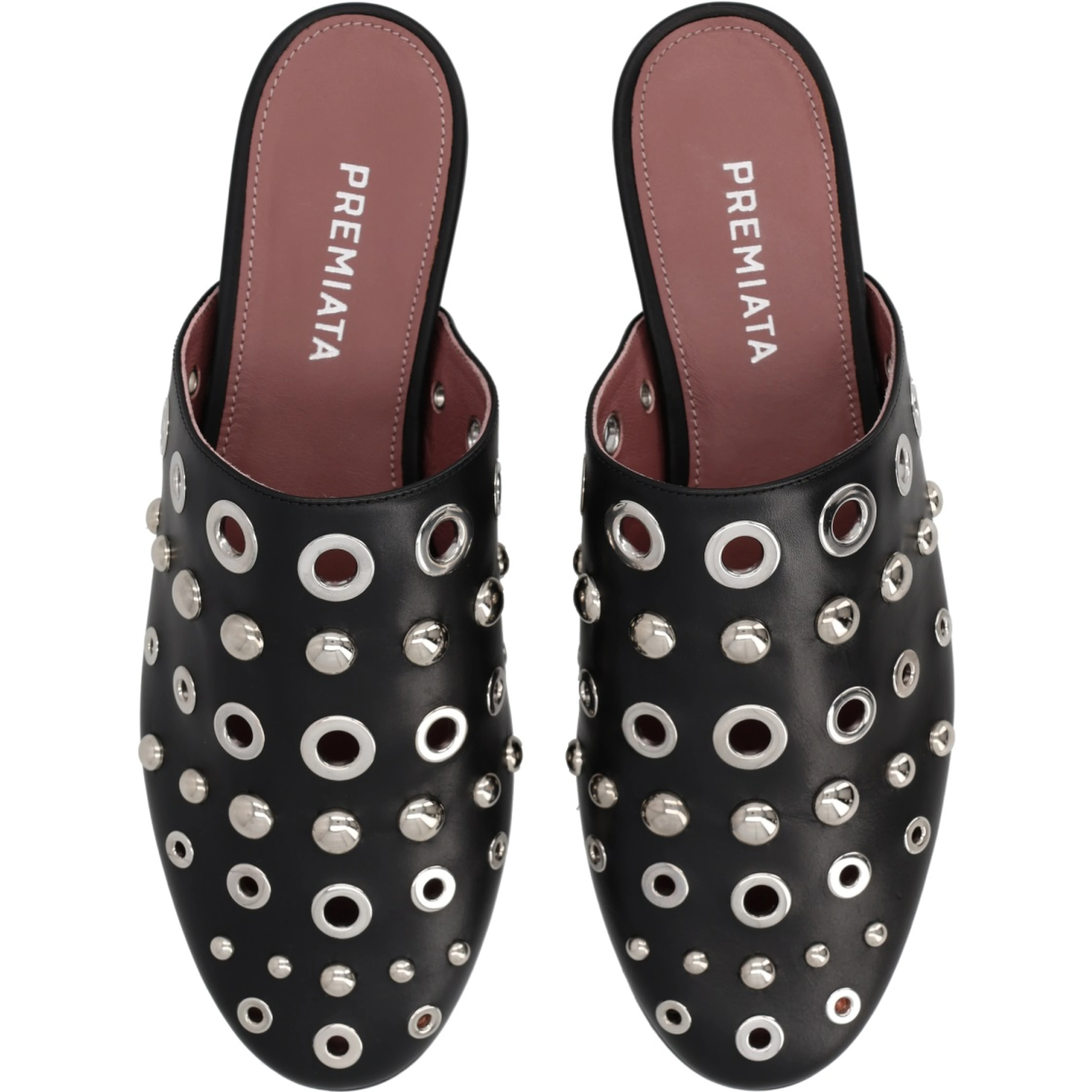LEATHER SLIPPER WITH STUDS