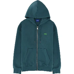 ZIPPERED SWEATSHIRT WITH LOGO