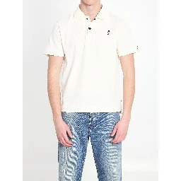 Polo shirt in nylon piqué