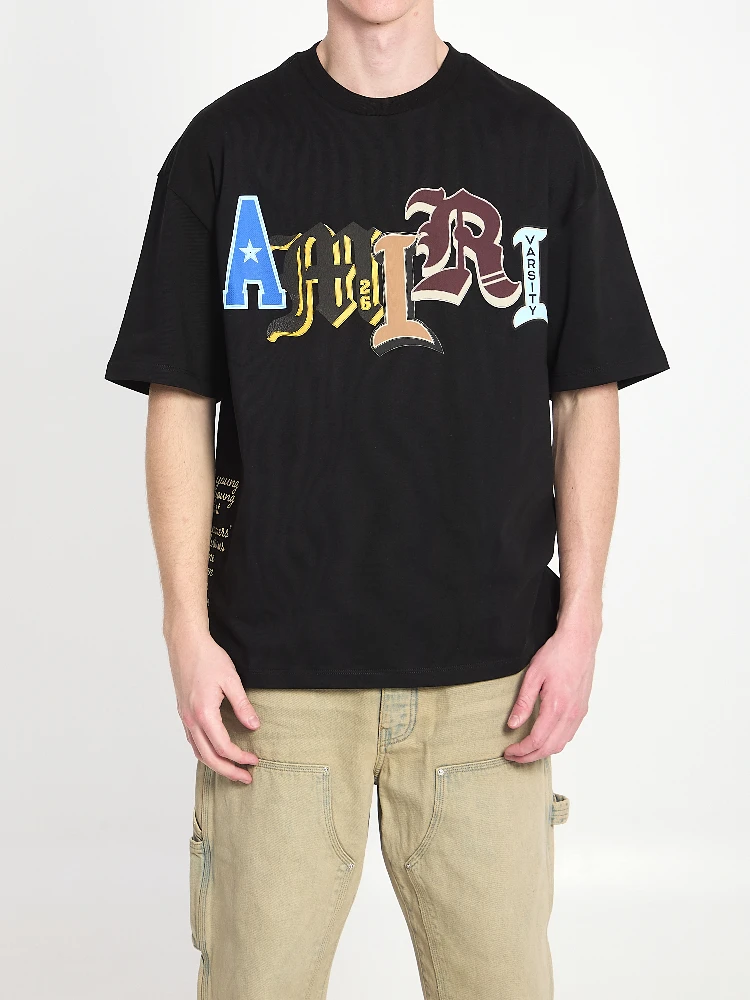 Varsity patch oversized T-shirt