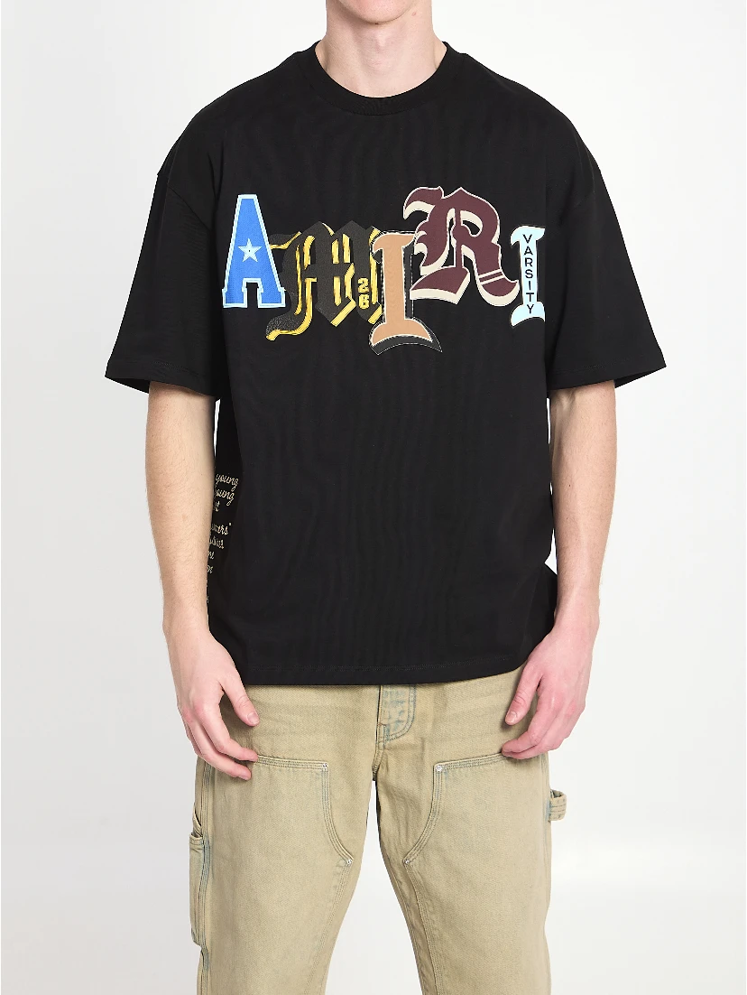 Varsity patch oversized T-shirt