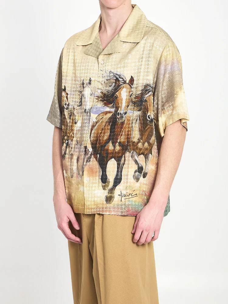 Horses print shirt alternative