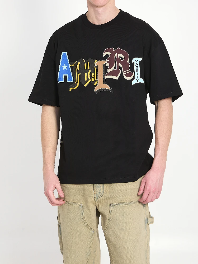 Varsity patch oversized T-shirt alternative