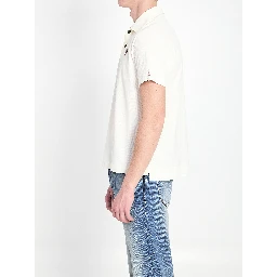 Polo shirt in nylon piqué