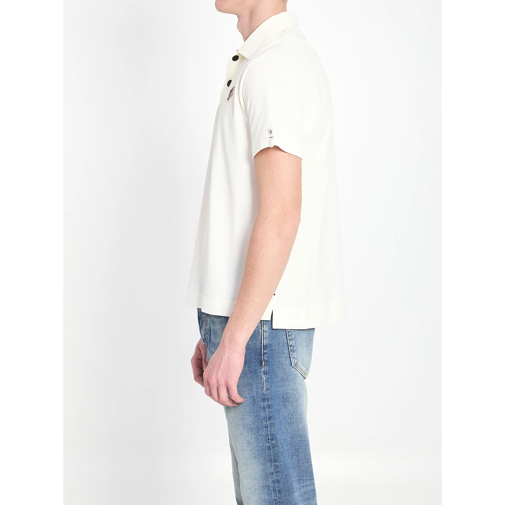 Polo shirt in nylon piqué