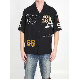 Varsity patch oversized shirt