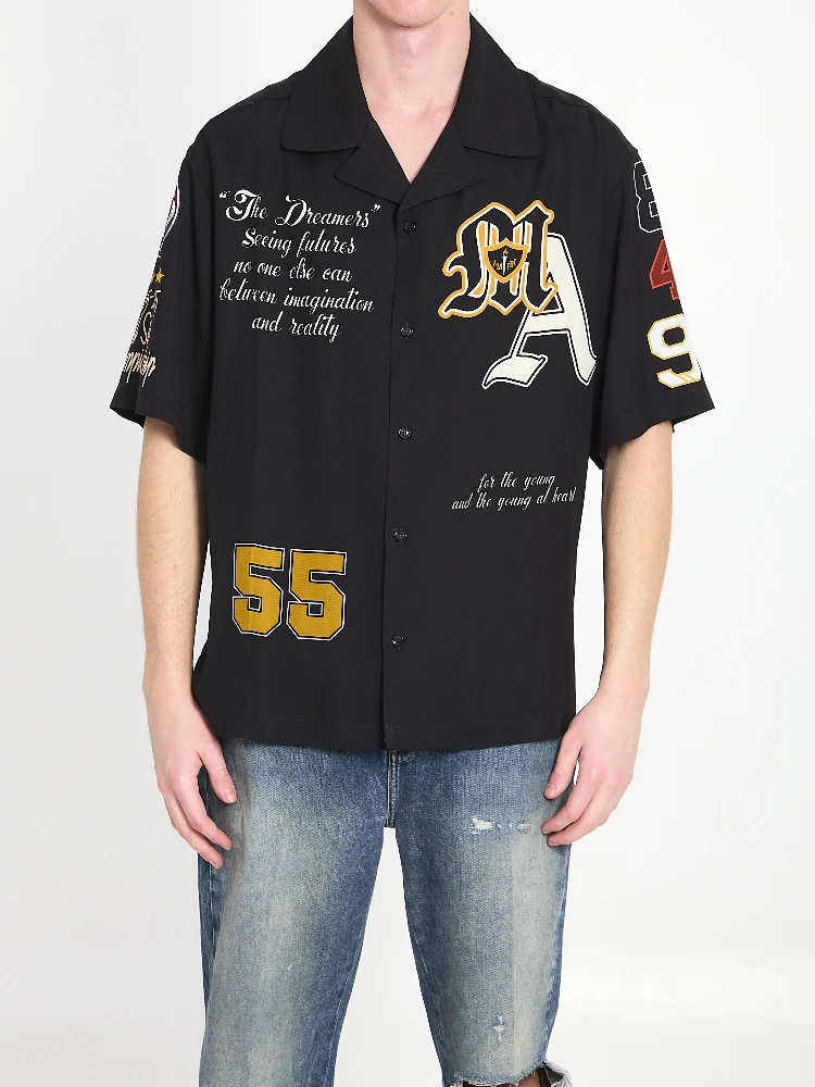 Varsity patch oversized shirt