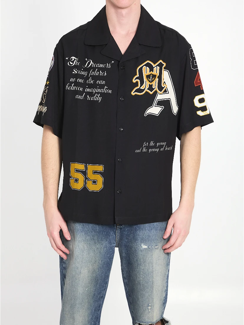 Varsity patch oversized shirt