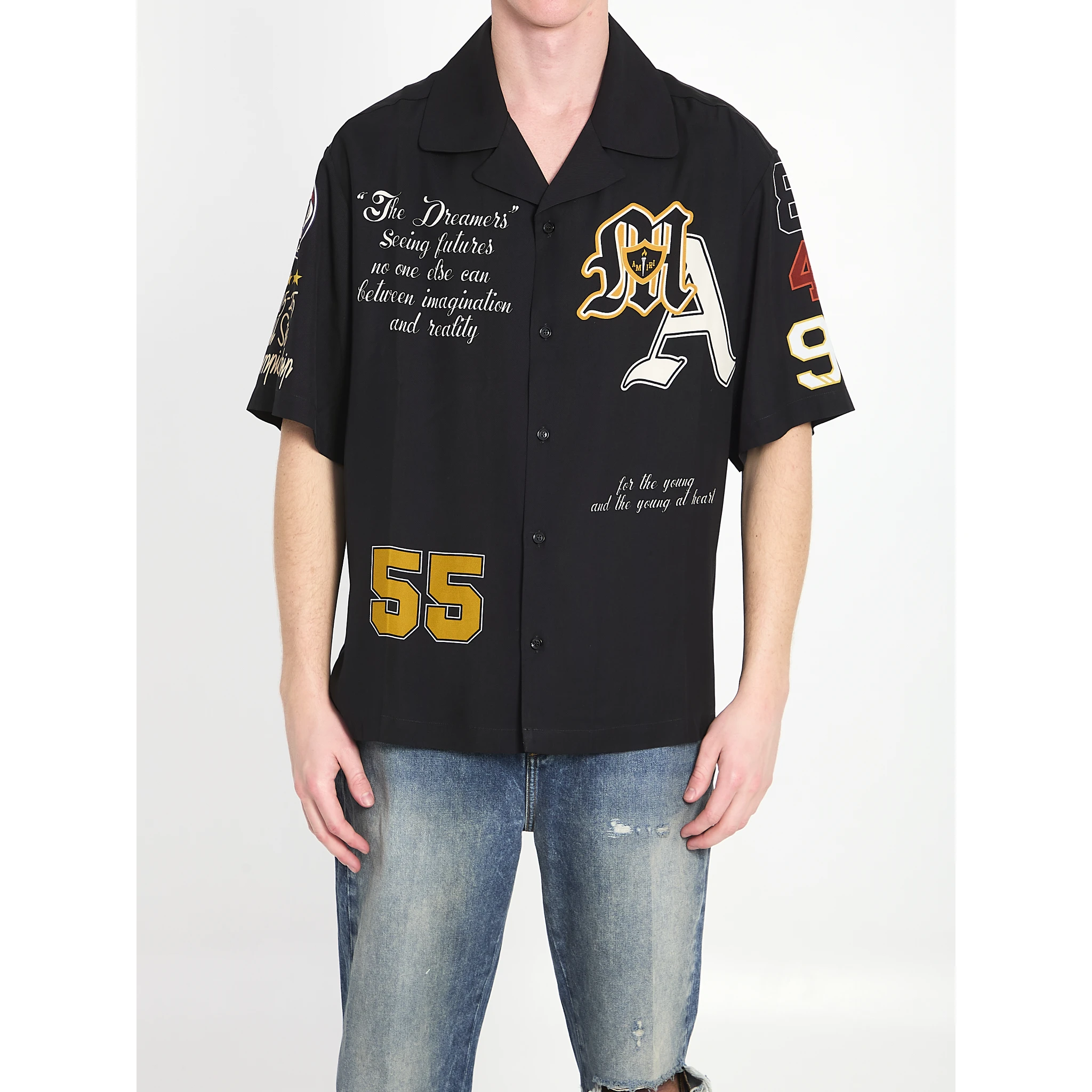 Varsity patch oversized shirt