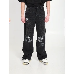 Flannel Repair baggy jeans