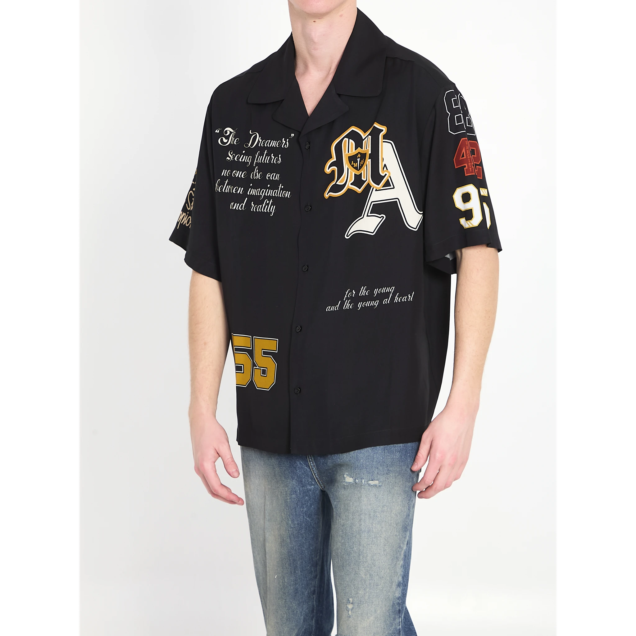 Varsity patch oversized shirt