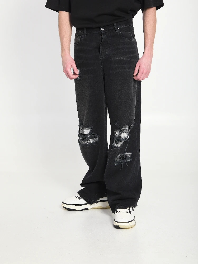 Flannel Repair baggy jeans alternative