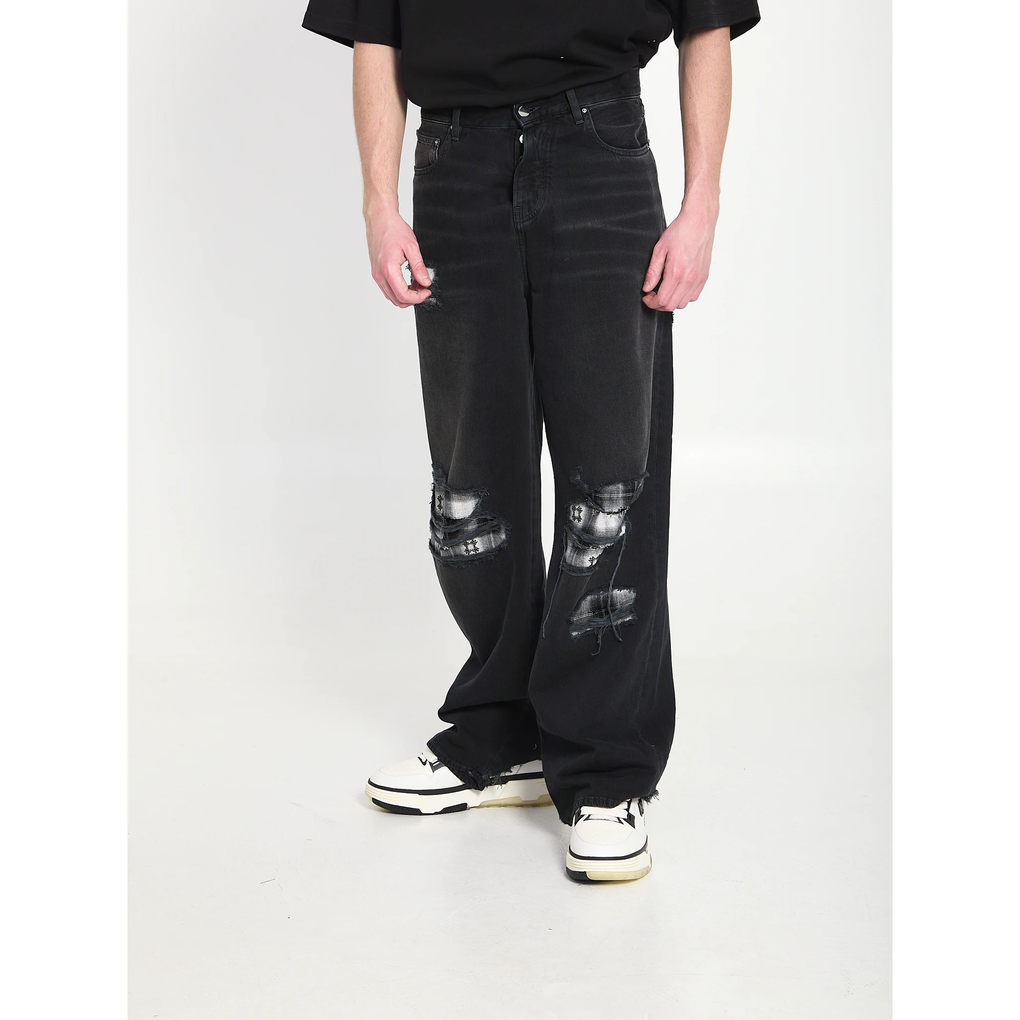 Flannel Repair baggy jeans