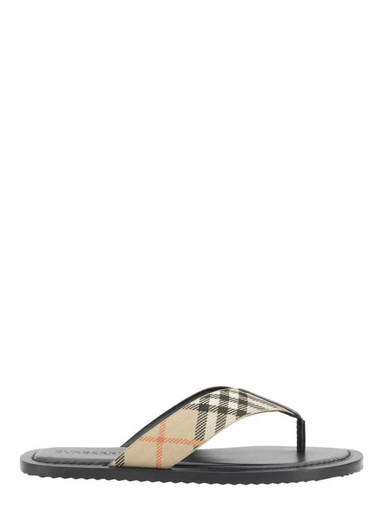 Multicolor Polyester Flip-Flop Sandals