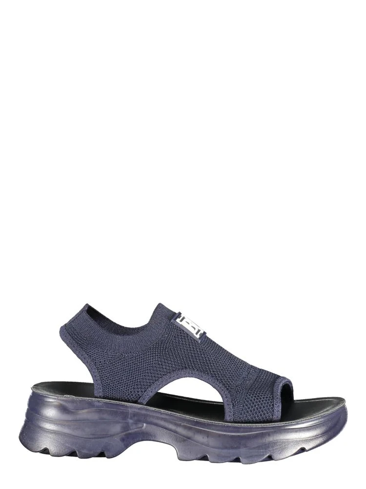 Blue Polyurethane Women Sandal