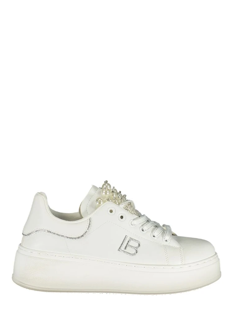 Bianco Polyurethane Women Sneaker