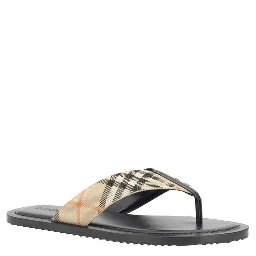 Multicolor Polyester Flip-Flop Sandals