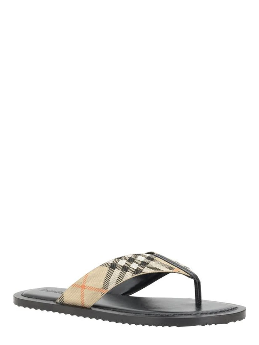 Multicolor Polyester Flip-Flop Sandals
