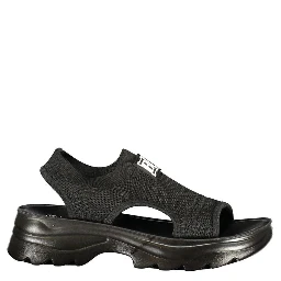 Black Polyurethane Women Sandal