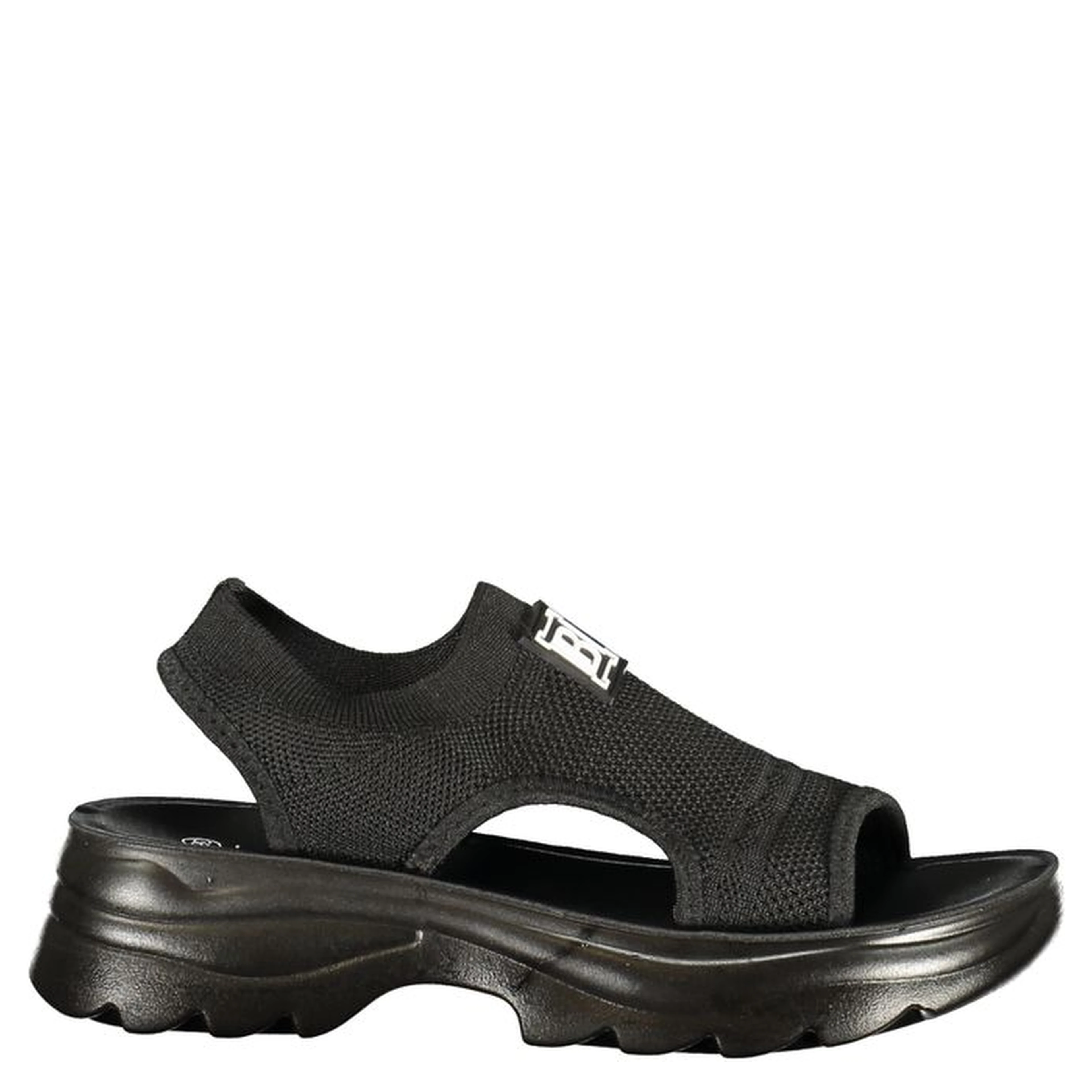Black Polyurethane Women Sandal