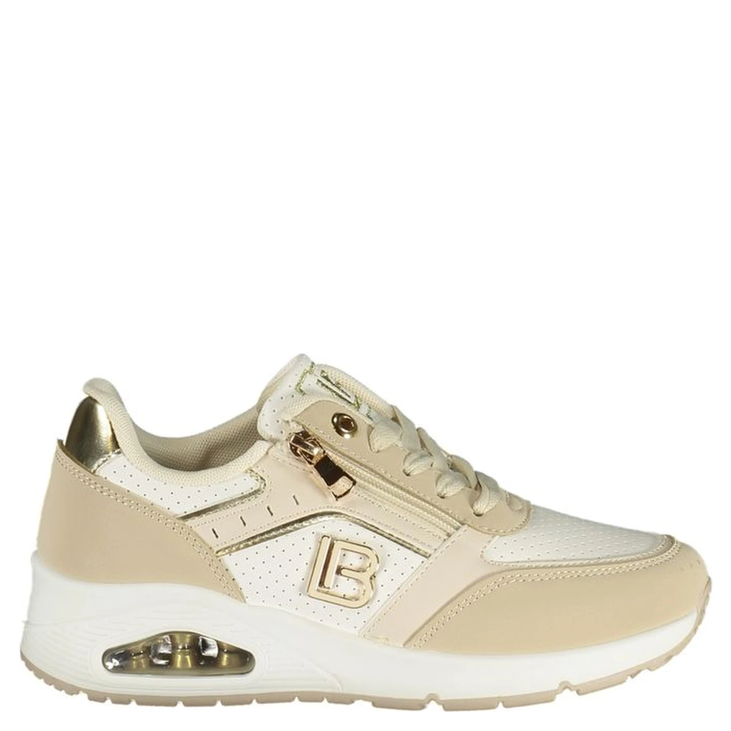 Beige Polyurethane Women Sneaker