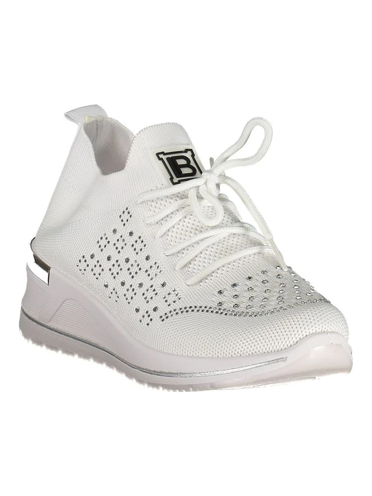 White Polyester Women Sneaker alternative