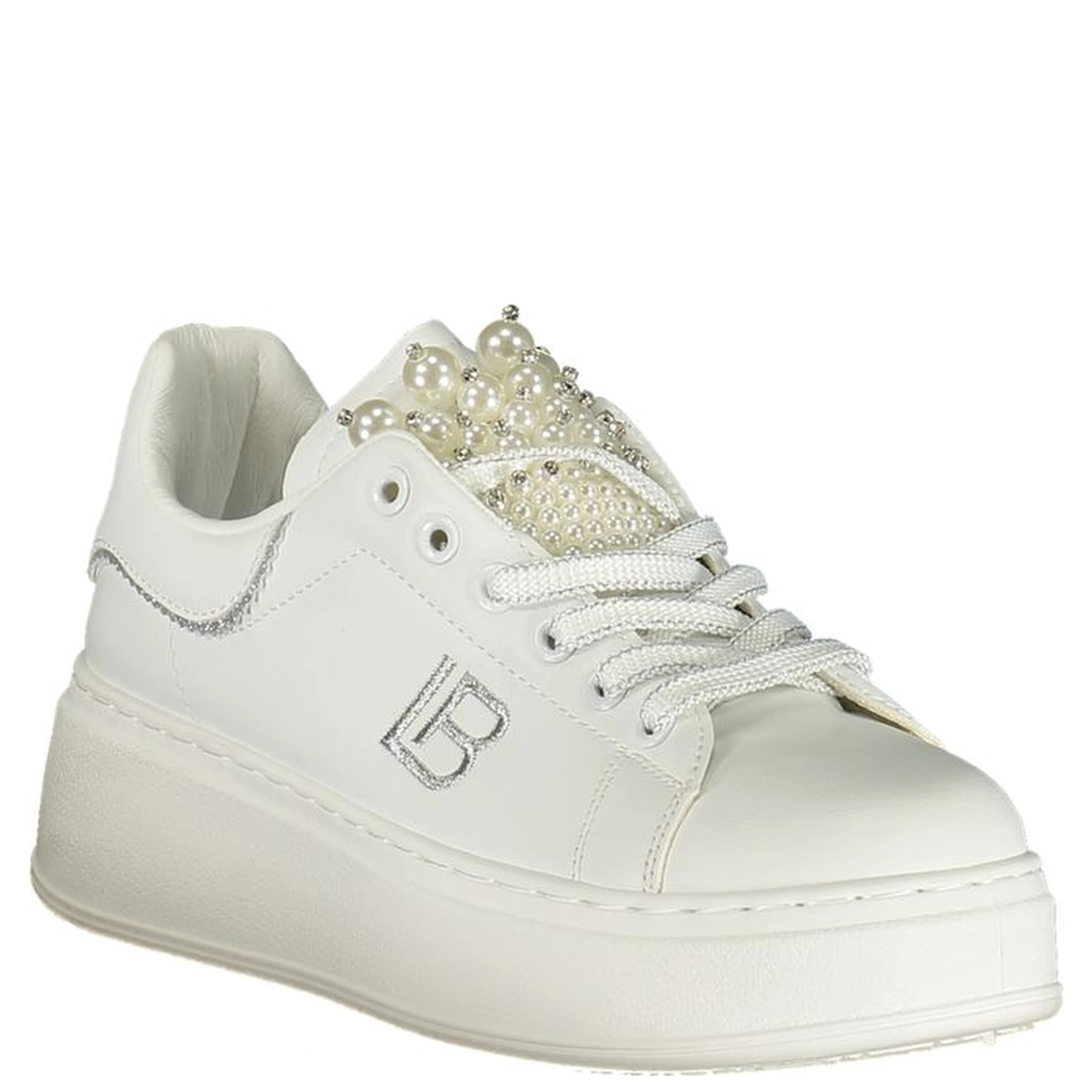 Bianco Polyurethane Women Sneaker