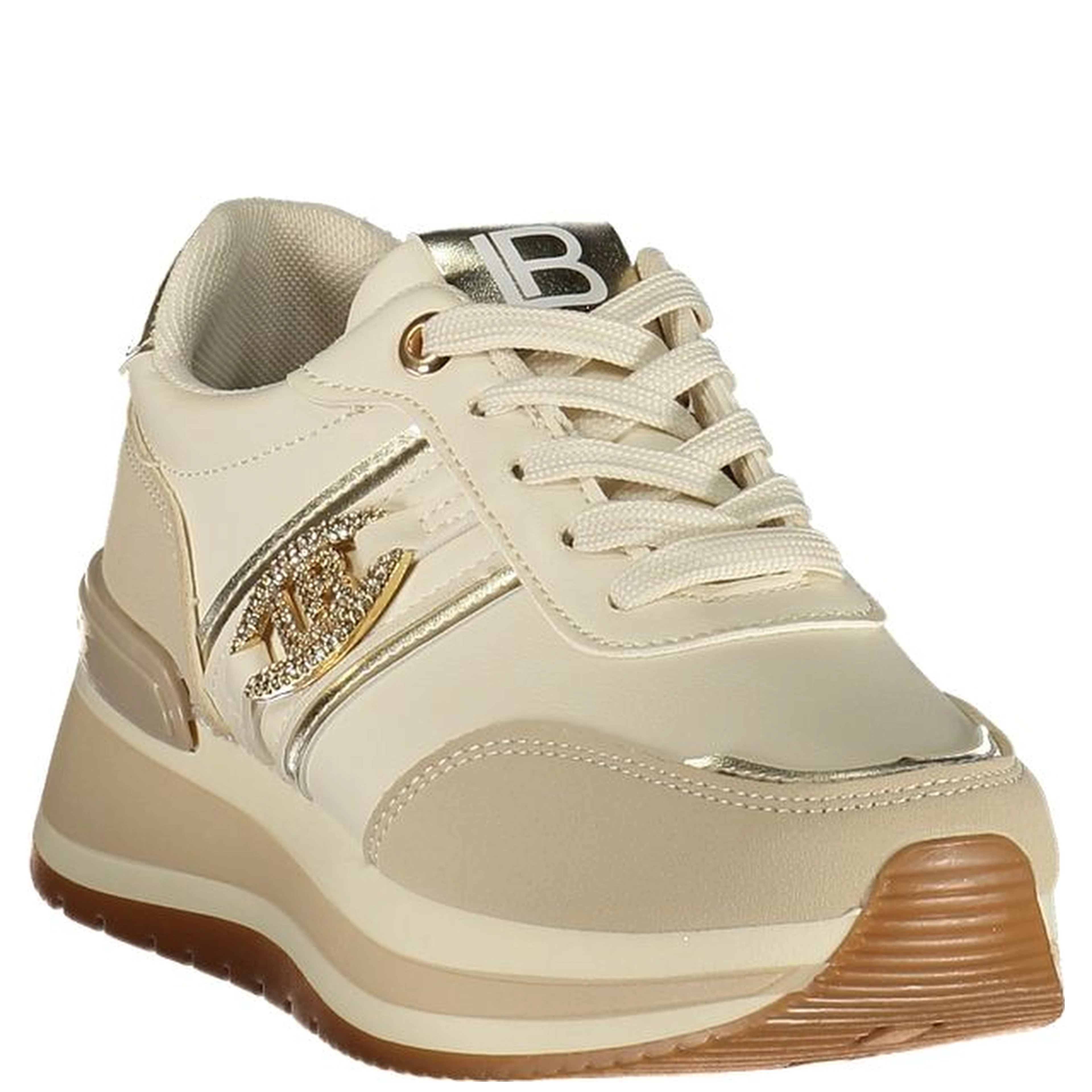 Beige Polyurethane Women Sneaker