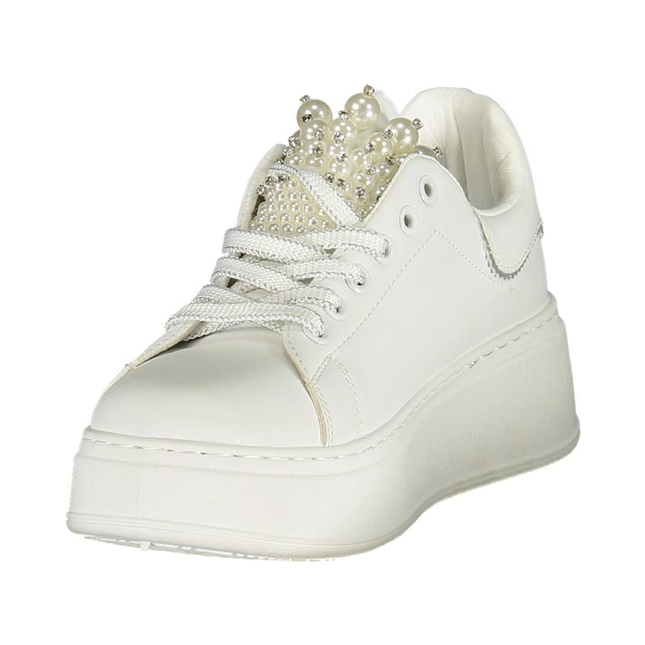 Bianco Polyurethane Women Sneaker