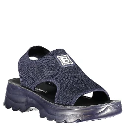 Blue Polyurethane Women Sandal