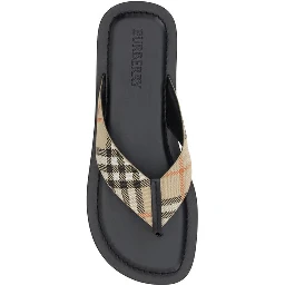 Multicolor Polyester Flip-Flop Sandals