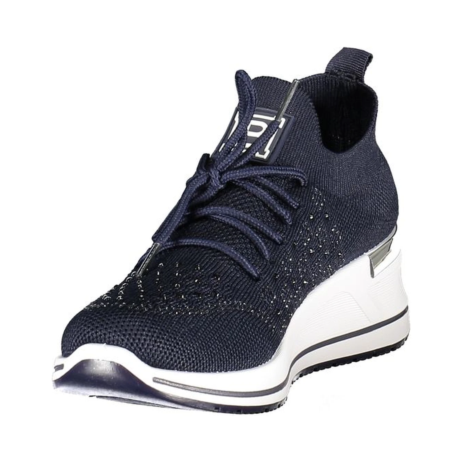 Blue Polyester Women Sneaker