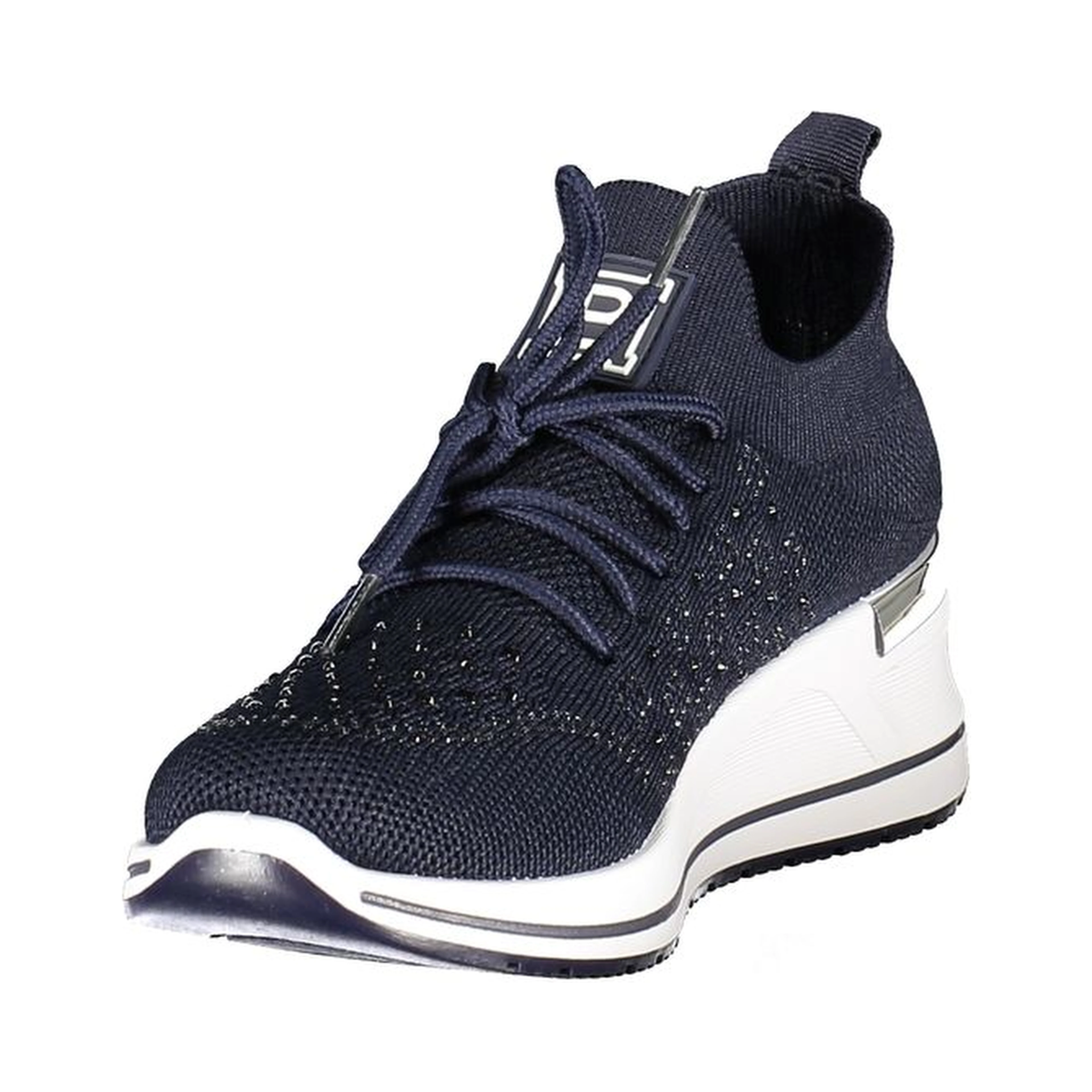 Blue Polyester Women Sneaker