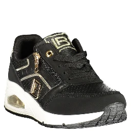 Black Polyurethane Women Sneaker