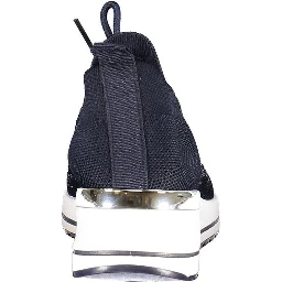 Blue Polyester Women Sneaker
