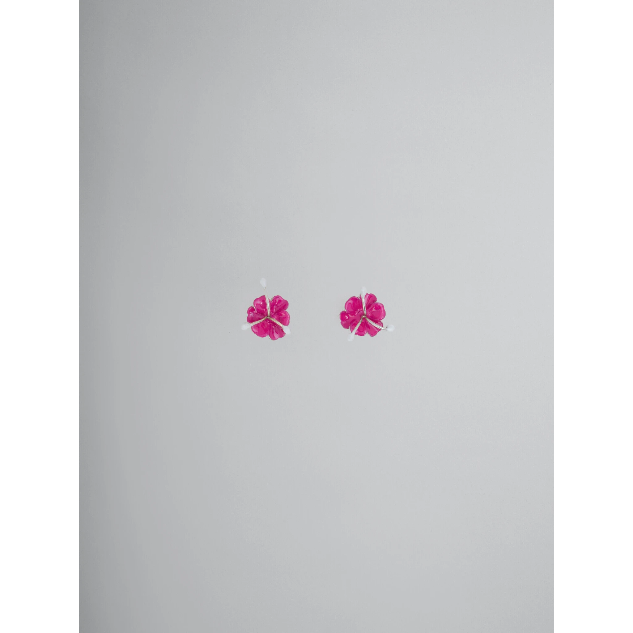 Fuchsia Fibres Earrings