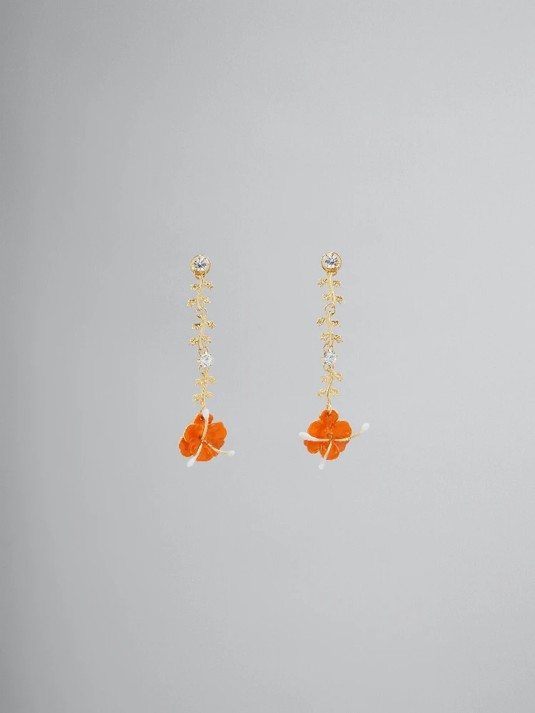 Pink Fibres Earrings