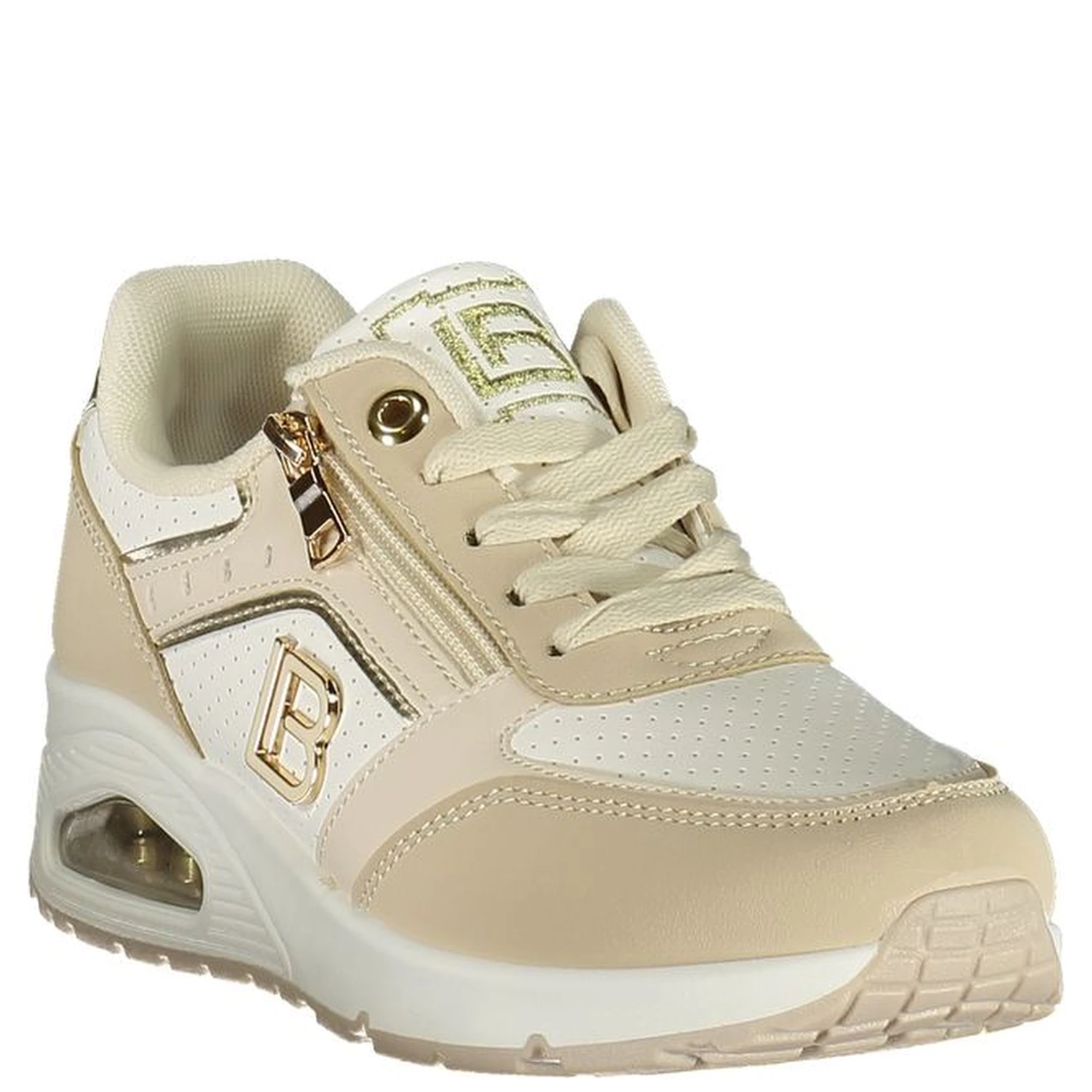 Beige Polyurethane Women Sneaker