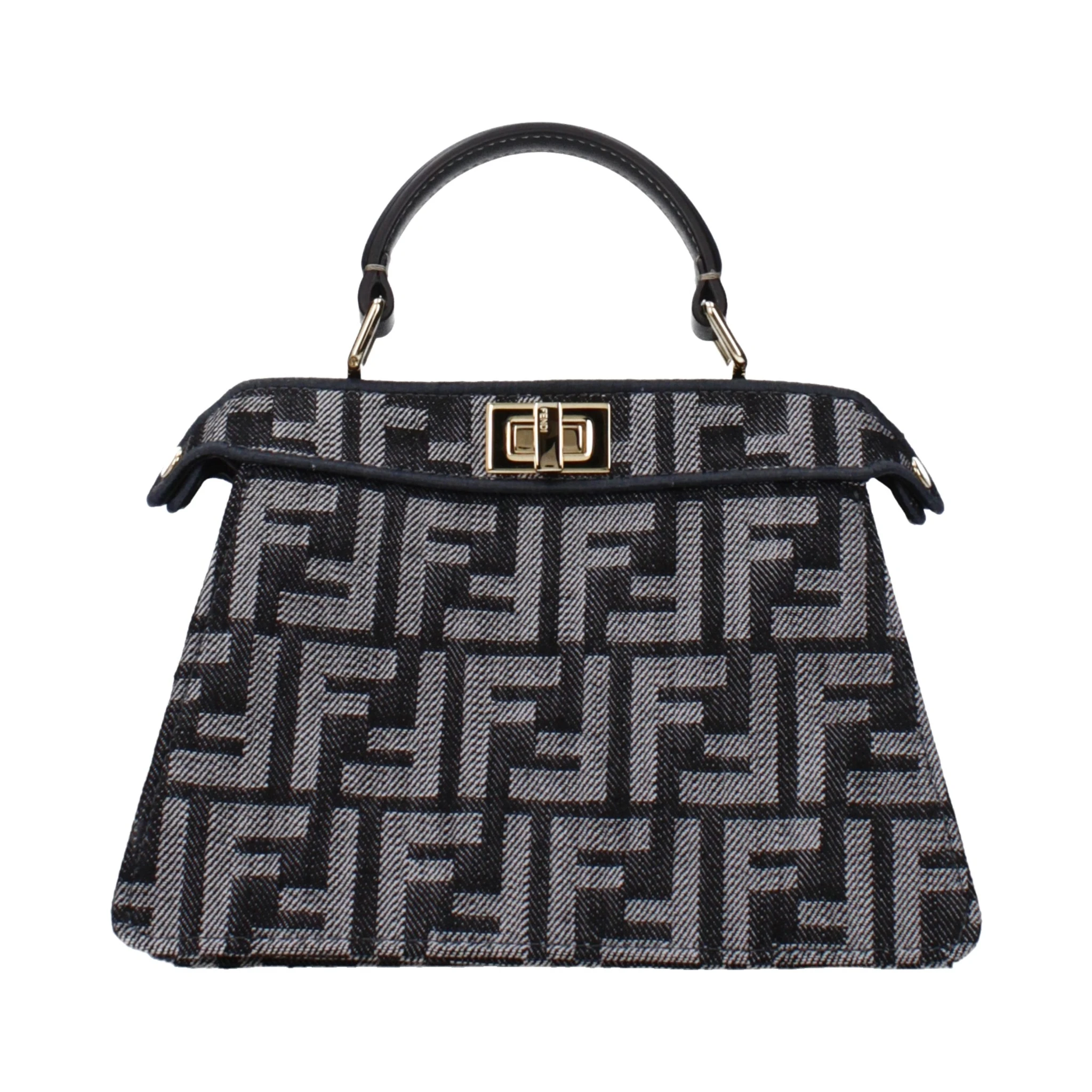 Black Fabric Handbag