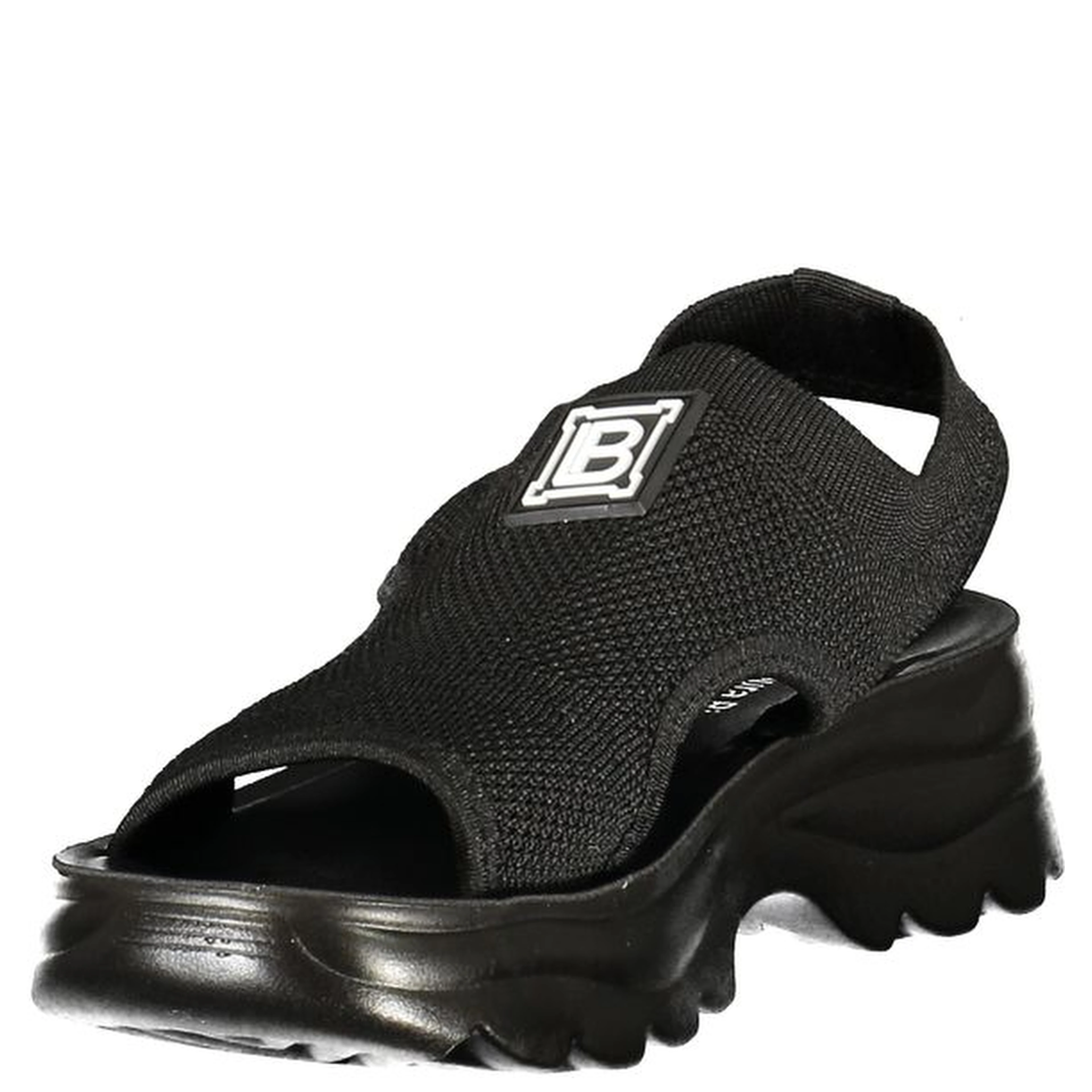 Black Polyurethane Women Sandal