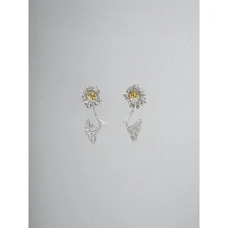 Yellow Fibres Earrings