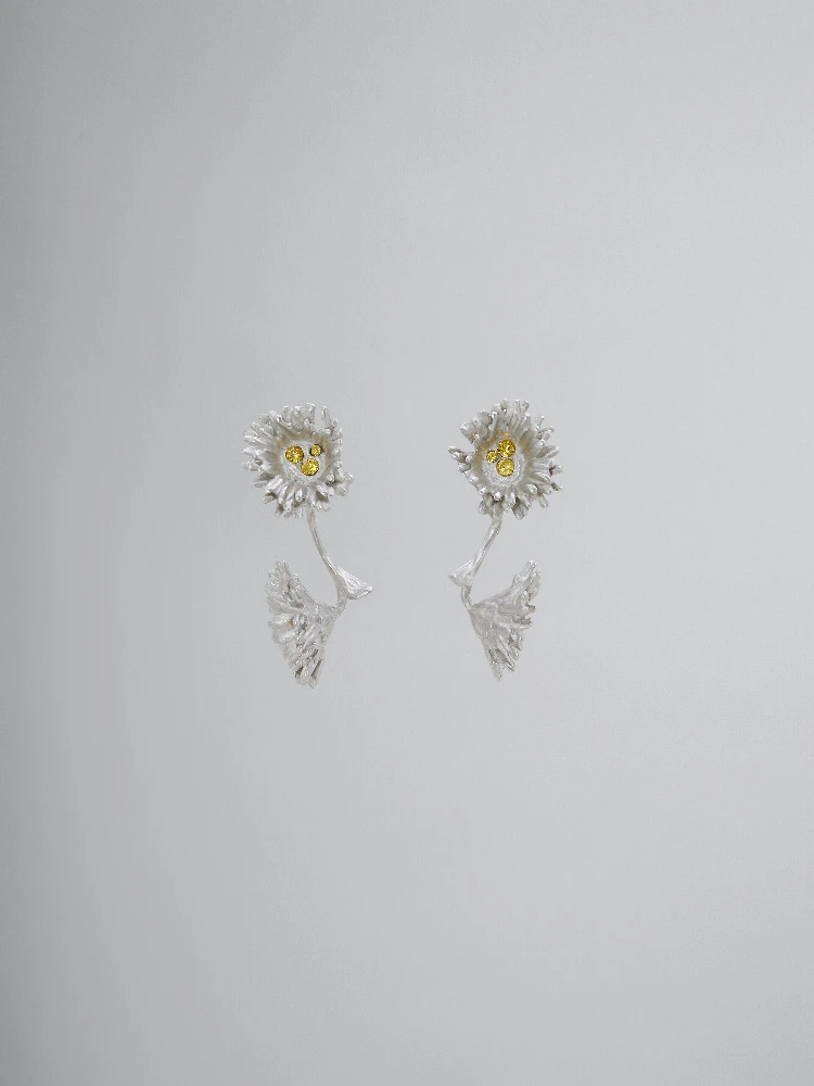 Yellow Fibres Earrings