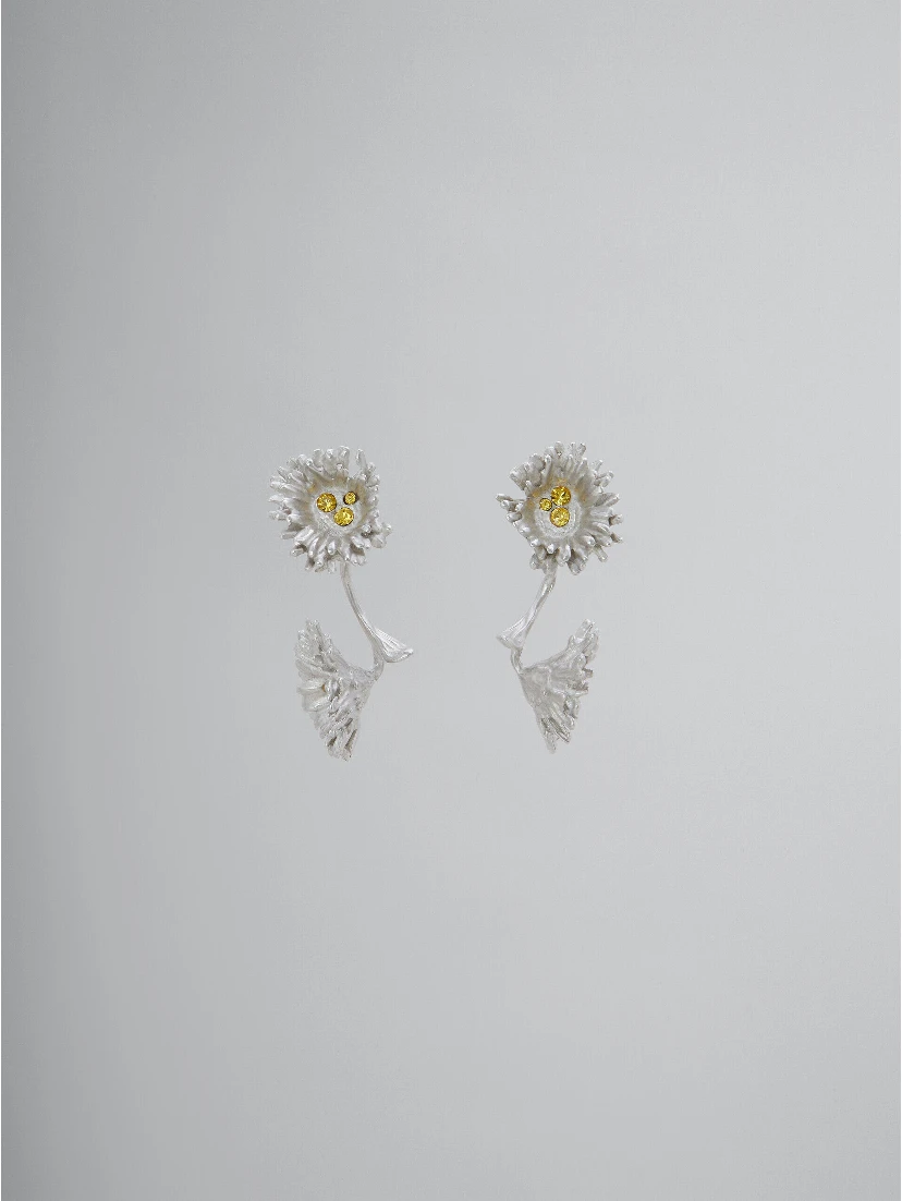 Yellow Fibres Earrings