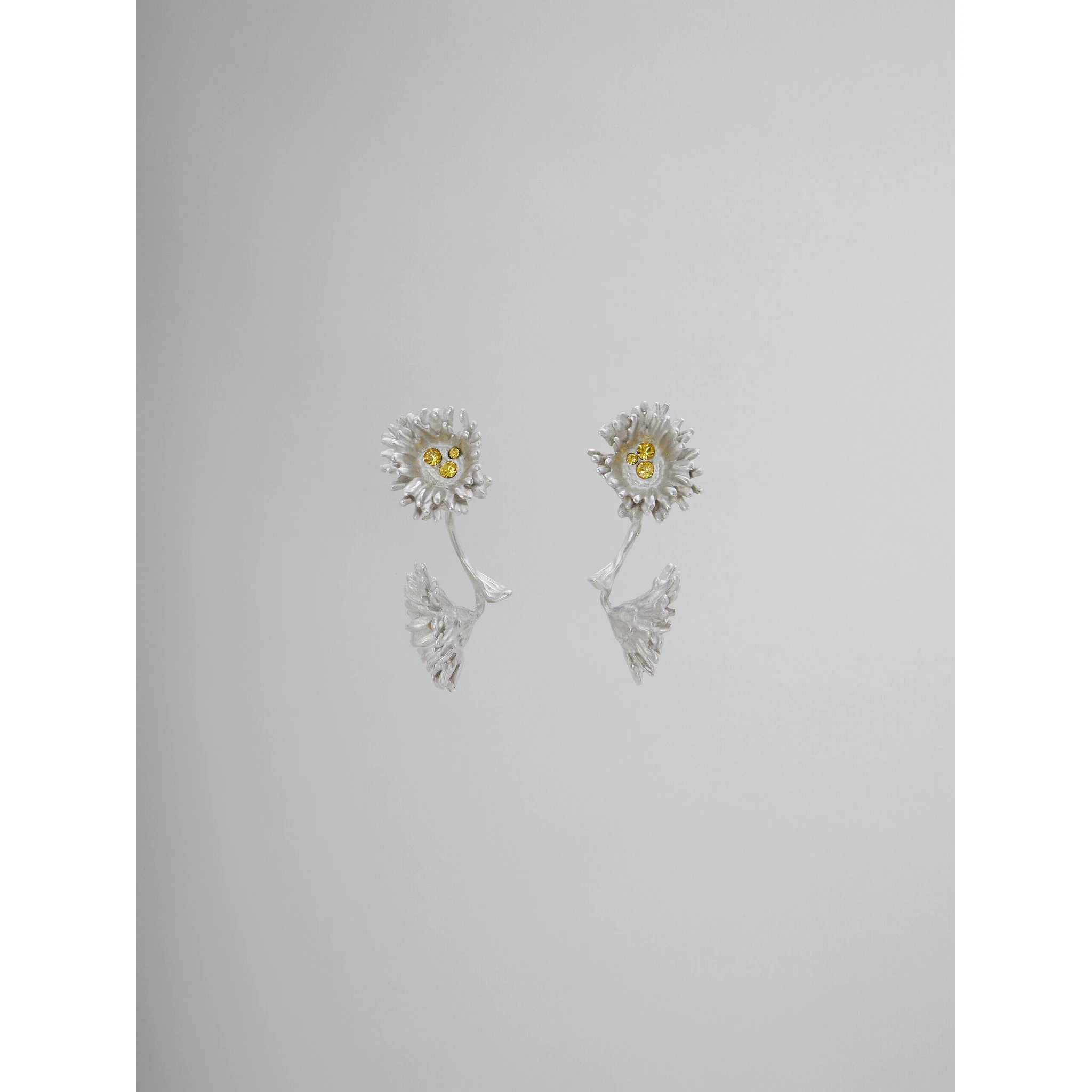 Yellow Fibres Earrings